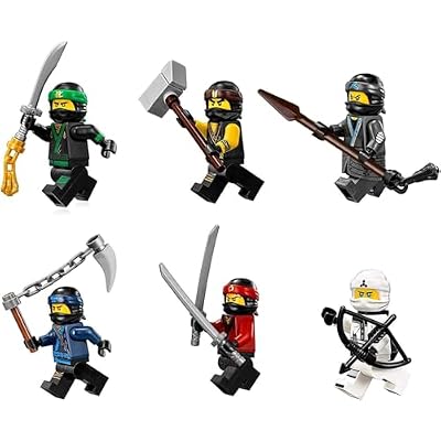 The LEGO Ninjago Movie Minifigure Combo Pack - Lloyd, Cole, Kai, Jay, Zane, and Nya with Weapons
