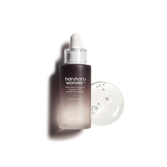 haruharu Black Rice Botanical 2GF Ampoule 1 fl.oz, Wrinkle Care, Vegan