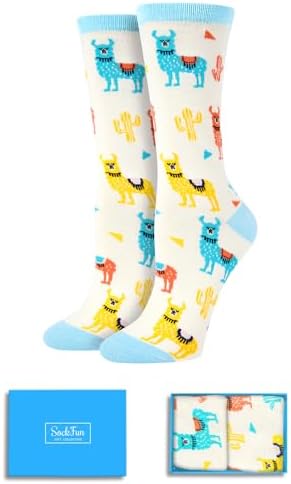 Sockfun Novelty Llama Socks - Funny Gifts for Women & Teen Girls