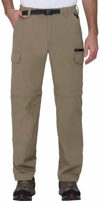 BC Clothing Cargo Pants for Men - Tactical Pants - Hiking Convertible Outdoor Pants Men (Tan, Lx32)