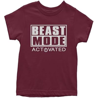 Activated Beast Mode Workout Gym Clothing Youth T-Shirt, Soft Cotton, Graphic Tee