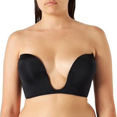 Wonderbra Womens Ultimate Plunge Bra Black 34DD
