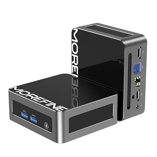 MOREFINE Mini PC, 13th Twin Lake N150 up to 3.6GHz, 16GB DDR4 1TB PCIe NVMe SSD, Desktop Computers Support 4K Dual HDMI DisplayWiFi6BT5.2USB3.22.5G LANWOL HomeOffice
