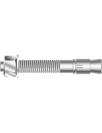 MKT Sup-R-Stud 303/304 Stainless Steel Mechanical Wedge Anchor, 3/8"-16 Thread Size, 3/8" Diameter x 5" Length (Pack of 50)