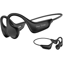 Bone Conduction Headphones, Bluetooth Wireless Sports Headband, 16GB MP3, Open Ear Design, IPX8 Waterproof (Black & Gray)