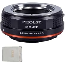 PHOLSY Lens Mount Adapter Manual Focus: Compatible with Minolta Rokkor MD (MC/SR) Lens to Canon RF (EOS R-Type) Camera Body