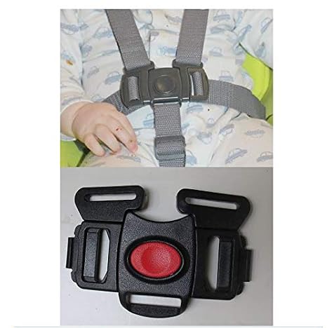 Black 5 Point Harness Buckle Clip Replacement Part for Graco Glider Swing Rocker Bouncer Models Seat Safety for Babies, Toddlers, Kids, Children