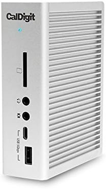 CalDigit TS3 Plus Thunderbolt 3 Dock - 85W Charging, 7X USB 3.1 Ports, USB-C Gen 2, DisplayPort, UHS-II SD Card Slot, LAN, Optical Out, for 2016+ MacBook Pro & PC (Silver - 0.5m/19in Cable)