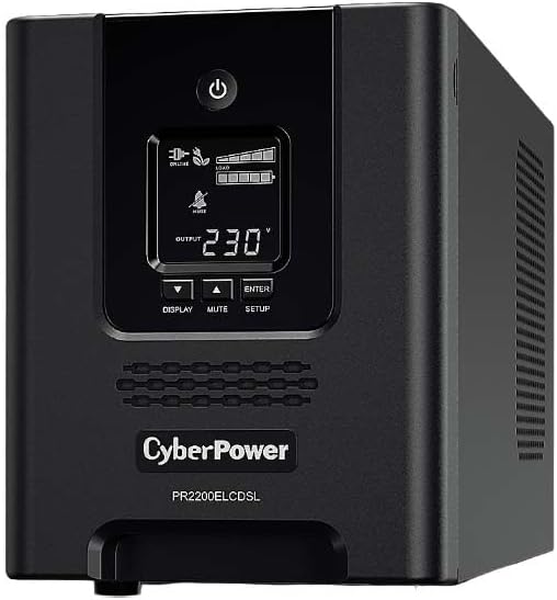 Cyberpower PR2200ELCDSL Professional Tower series, 2200VA/1980W, 8 IEC C13 + 1 IEC C19 outlets, Business software, Tower, Black