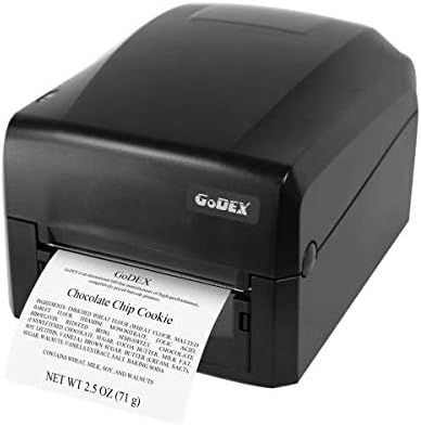 Godex GE300 Thermal Transfer Label Printer - 203 DPI, 4" Wide, USB/Ethernet/Serial, Economical Barcode Printing with Free GoLabel II Software