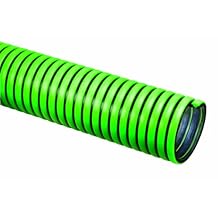 Tigerflex TG Series EPDM Tiger Green Suction Hose with Polyethylene Helix, 50 PSI Max Pressure, 1-1/2 inches ID, 100 feet Length