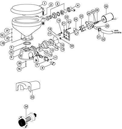 Jabsco 37043-1000 Seal Housing, fits 37045/37245