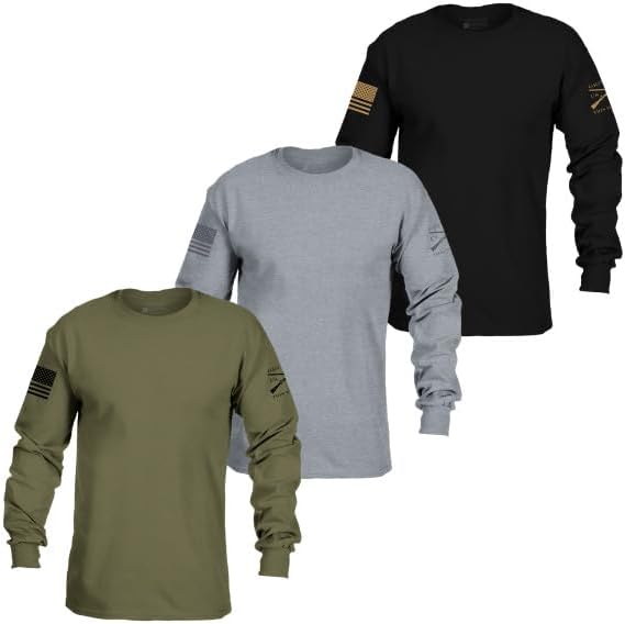 Grunt Style Core Basic Long Sleeve Men's T-Shirt Pack