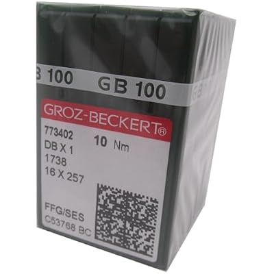 GROZ-BECKERT Needle in CKPSMS Clear Plastic Box-100PCS Groz Beckert DBX1 16X231 16X257 FFGSESLight Ball Point Lockstitch Sewing Machine Needles Needle Size:965