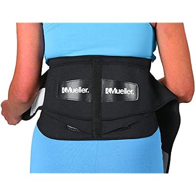 MUELLER Sports Medicine Lumbar Back Brace with Removable Pad, Ideal for Upper and Lower Back Pain, Relief & Support for Men and Women, Strains, Sciatica, Scoliosis