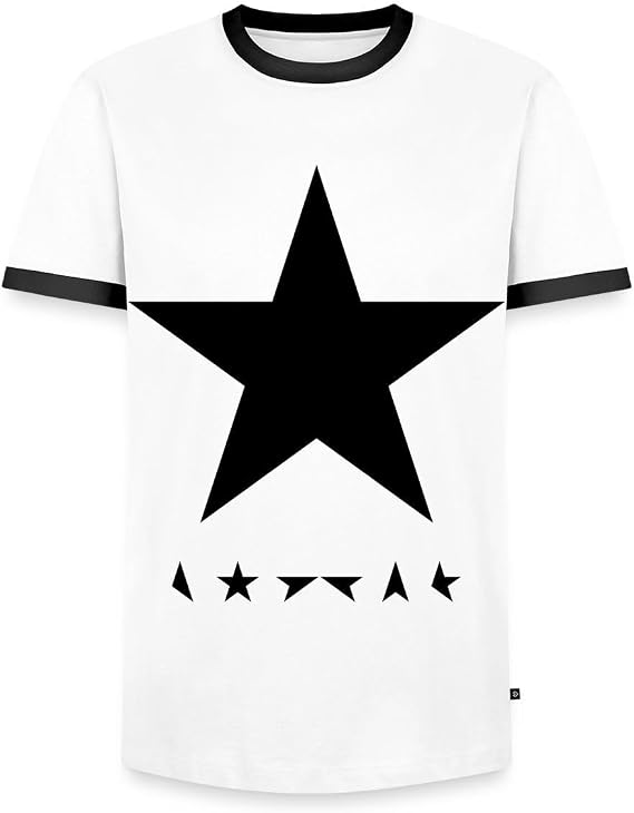 David Bowie Blackstar Album Cover Männer Kontrast T-Shirt