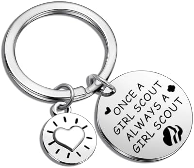 Girls Power Jewelry Girl Scout Leader Thank You Keychain Girl Scout Graduation Keychain