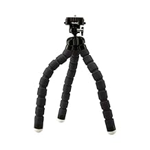 Rollei Monkey Pod - Adaptive Mini Tripod for Traveling with flexible legs, incl. ball head and quick release plate - Black