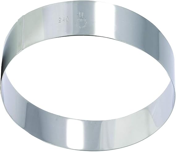 Matfer Bourgeat Entremet/Flan Ring, Stainless Steel, 7 1/8"