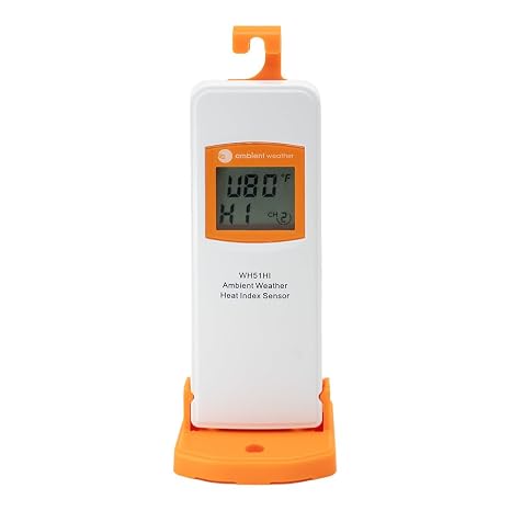 Ambient Weather WH51HI Heat Index Sensor for the WS-3400