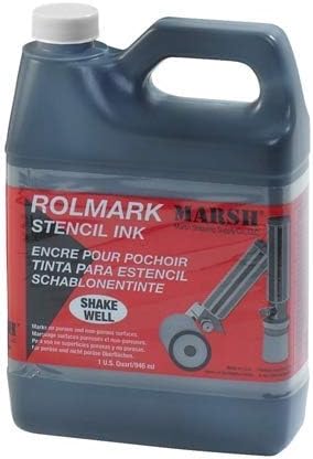 Rolmark Inks and Rollers (Quart of Black Rolmark Ink)