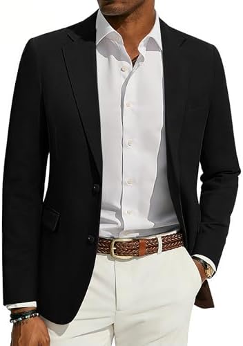 PJ PAUL JONES Mens Blazer Casual Sport Coats Two Buttons Slim Fit Sport Suit Jackets