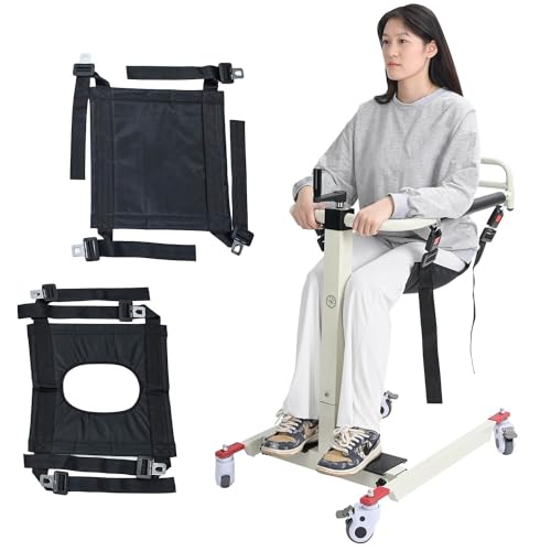 Patient Lift Wheelchair for Home, Patient Lift Transfer Chair Portable Wheelchair Patient Transfer Chair, Lift Aid Transport Chair for Disabled and Elderly, Bedside Bathroom 220 lbs