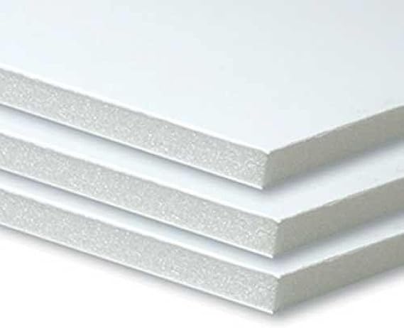 White Foam Board - 10 X A0 Foam Board - White 5mm Thick-Foam Core Polystyrene - Photo Mount - for Presentation, Mounting, Arts(STF 30841x1188mm)