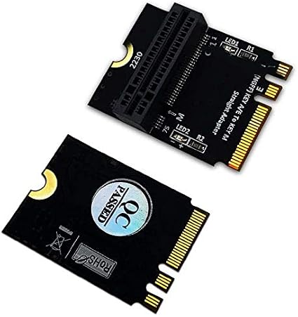 Mustpoint M.2 NGFF nvme SSD to M.2 Key A/E Adapter (Vertical Installation) for 2280 Type SSD