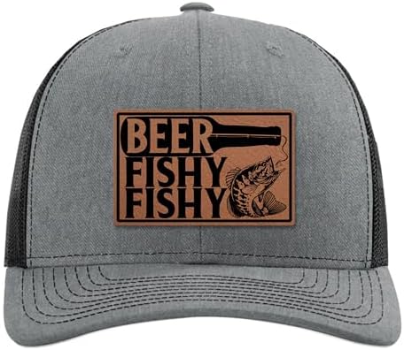 Beer Fishy Fishy Hat - Funny Fishing Hat for Men - Fisherman Hat - Fishing Gifts for Men, Husband, Dad, Boys - Bass Fishing Gifts - Richardson 112 Trucker Hat