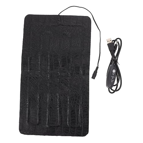 Temperature USB Reptile Heating Pad with Anti-Scratch Surface Low Voltage Safety for Lizards Turtles Bearded Dragons and Other Crawling Pets