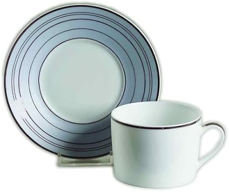 Bernardaud Tonic Teacup and Saucer Set #0402-179