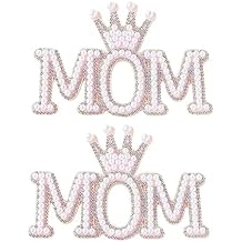 Soochat Happy Mother's Day Cake Topper Mom Letter Cake topper Mother's Day Party Cake Decorations Supplies Pink
