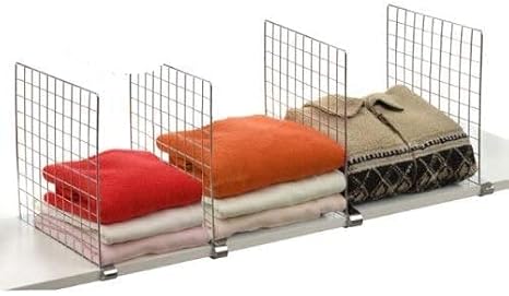 B.w. Chrome Shelf Dividers (set Of 8)