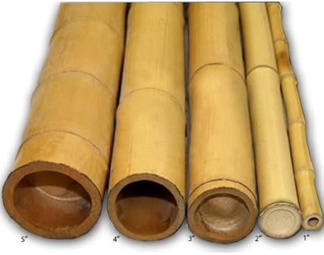 FOREVER BAMBOO Natural Bamboo Poles for Fences Decorative Garden Stakes 2 in D x 90 in L (10 Pieces)