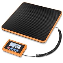 Fuzion Shipping Scale, 440LB/200KG x 10g Digital Postal Scale, Hold/Tare Function, Postage Scale for Packages Small Business/Luggage/Mailing, Battery & AC Adapter Included