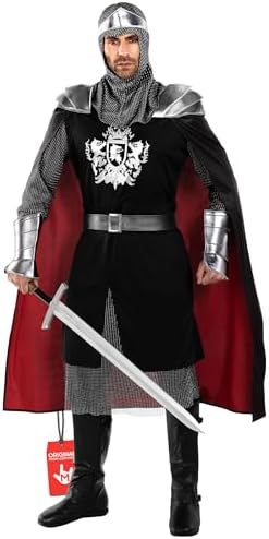 Morph Knight Costume Adults, Medieval Knight Costume Mens Halloween Crusader Outfit, Halloween Costumes For Men