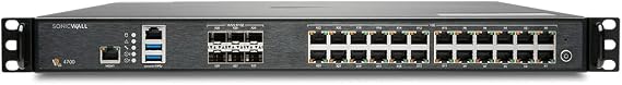 SonicWall NSa4700 Gen7 Firewall | High-Performance Enterprise Appliance with 18 Gbps Firewall Throughput, 9.5 Gbps UTM/Threat Protection, and Multi-Gig Ports Accelerator (02-SSC-4328)