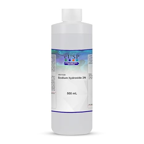 Sodium Hydroxide 2N - 500mL | Analytical-Grade NaOH Solution for Testing & Chemical Analysis