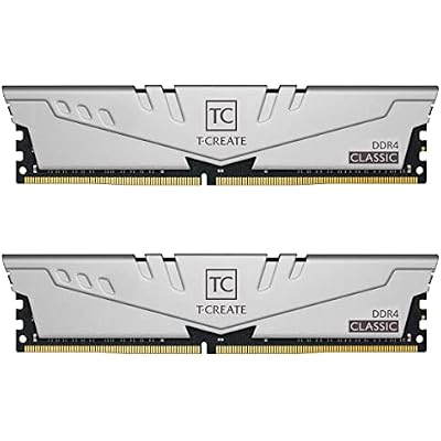 TEAMGROUP T-Create Classic 10L DDR4 64GB Kit 2 x 32GB 2666MHz PC4 21300 CL19 Desktop Memory Module Ram - TTCCD464G2666HC19DC01