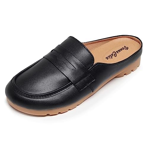 VenusCelia Womens Comfort House Round Mules
