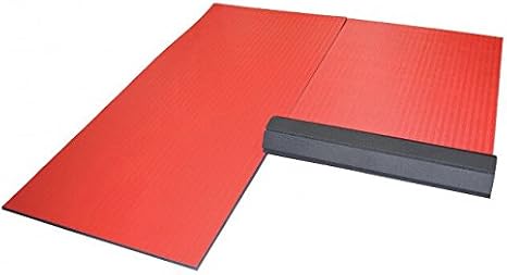 Dollamur 10'x10'x1.25" Jiu-Jitsu Mat, Red, Tatami