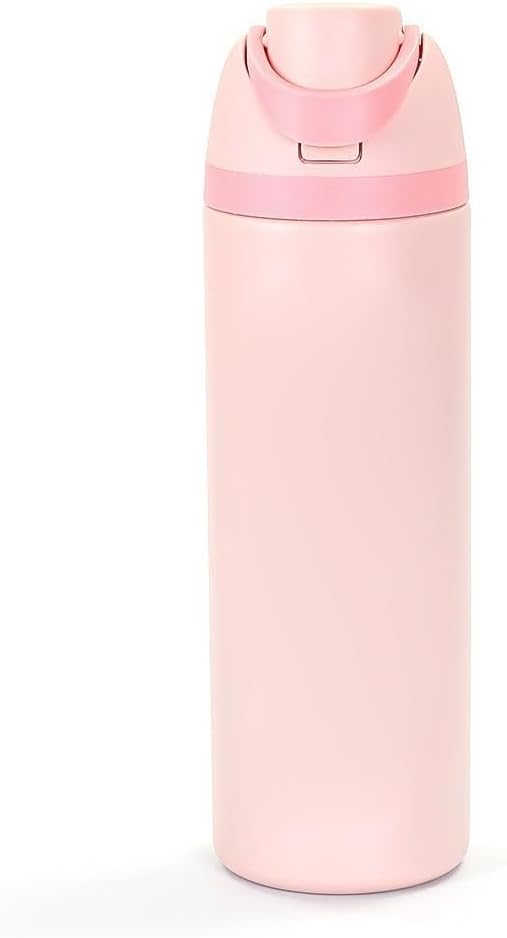 910ml Insulated Stainless Steel Water Bottle with Straw, Perfect for Outdoor Activities and Traveling, Food Grade Safe, BPA Free, Leak Proof Car Water Bottle... (Light Pink)