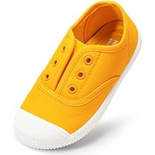 Kids Shoes Toddlers Canvas Sneakers Slip-on Comfortable Light Weight Skin-Friendly Causal Running Tennis Shoes for Boys Girls(Toddle/Little Kids/Big Kids)