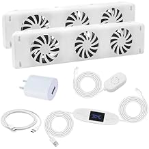 Smart Radiator Cooling Fan With Magnetic Mount And Thermostat,3-Fan Design For Efficient Heat Distribution And Energy Saving,Quiet Operation For Home Heaters,Fits 50-120 Cm Radiators
