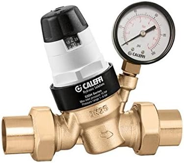 Caleffi 535951HA 535H Series Reducing Valve ASSE 1003, 3/4" Sweat with Pressure Gauge