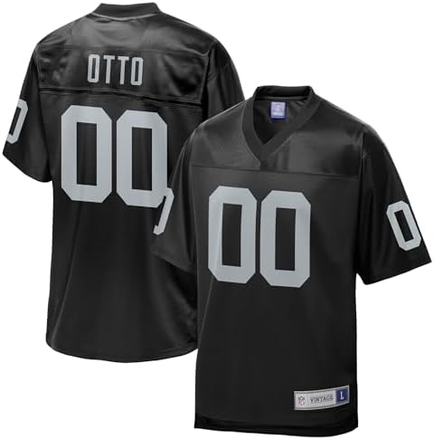 NFL PRO LINE Mens Jim Otto Black Oakland Raiders Retired Player Replica Jersey