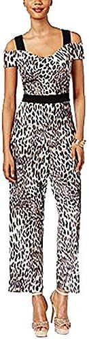 Thalia Sodi Off The Shoulder Printed Jumpsuit