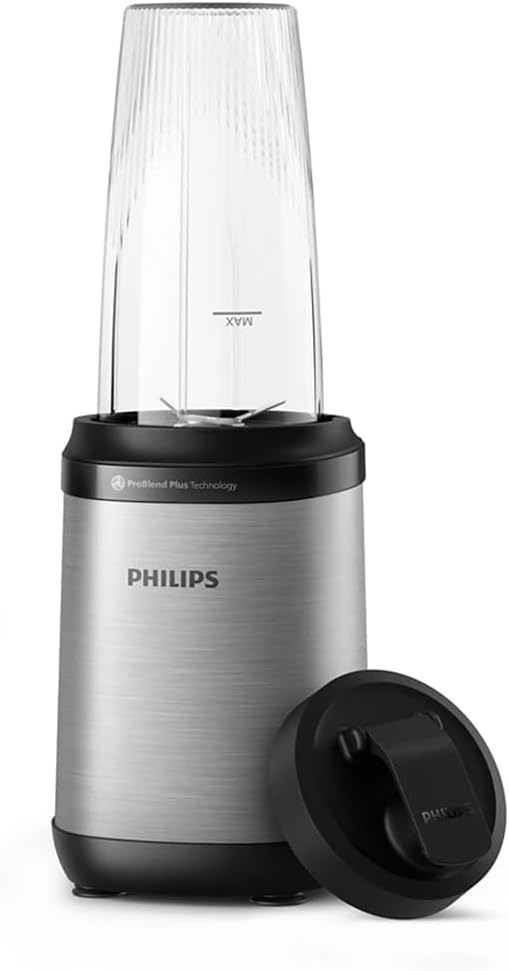 Philips Blender 5000 Series - 800W Power, ProBlend Plus Technology, Removable Knife Blades, Easy to Clean, Elegant and Compact Design, Large Blender Jug, Black (HR2764/00)