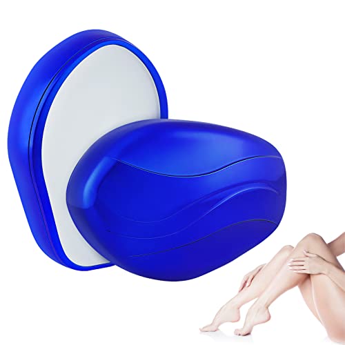 Crystal Hair Eraser for Women & Men, Reusable Crystal Hair Remover,Crystal Eraser Hair Removal, Magic Nano Crystal Painless Hair Remover Stone for Arms Legs Back Blue